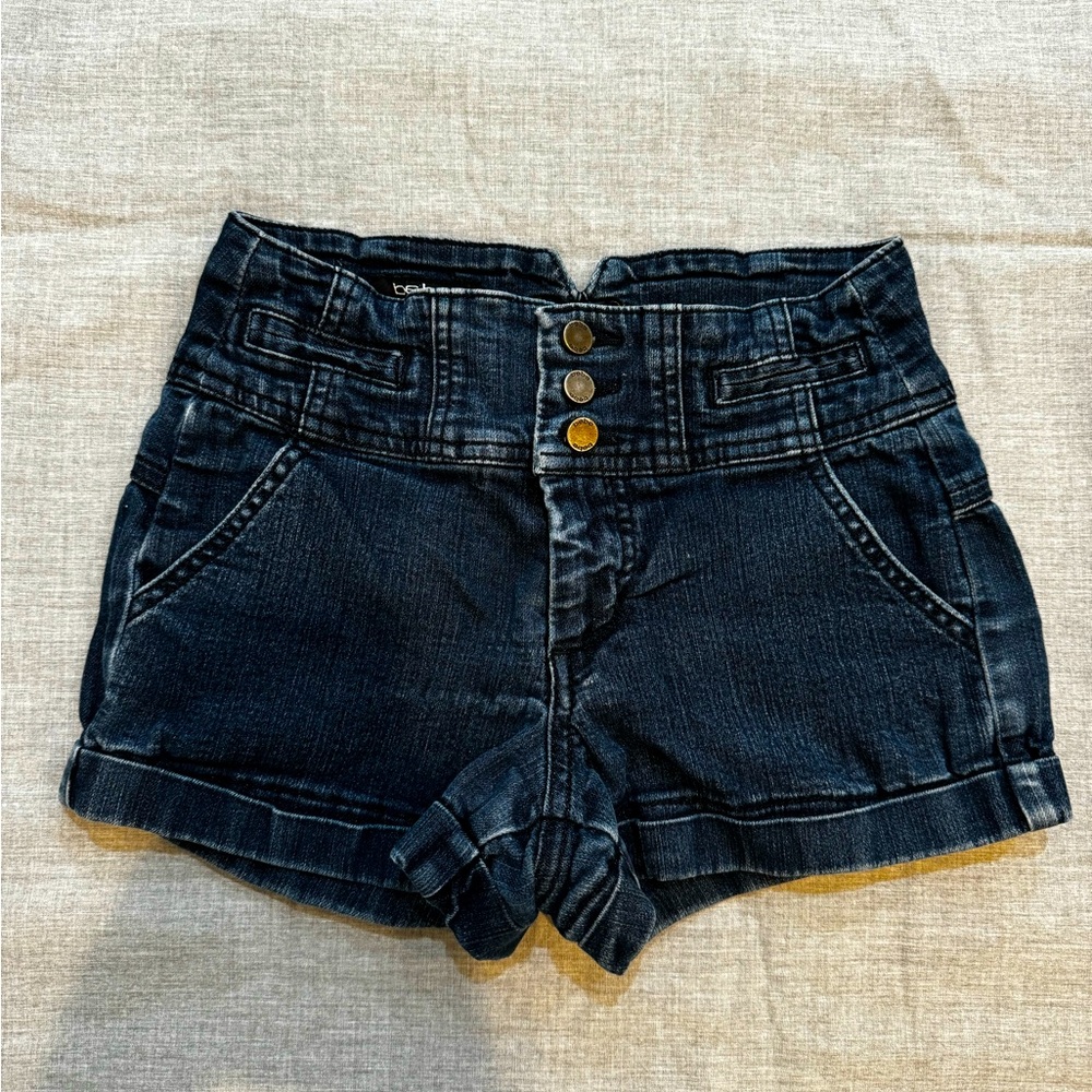 bebe High waisted jean short